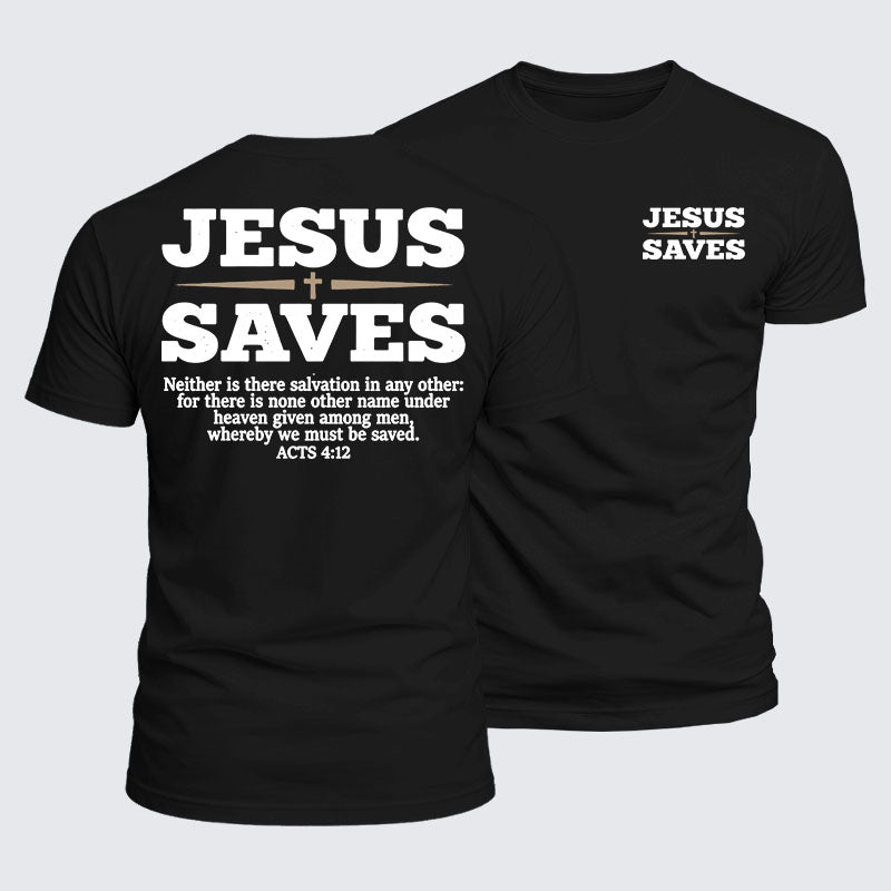 Luxe Mercerized Cotton Tee - Jesus Saves
