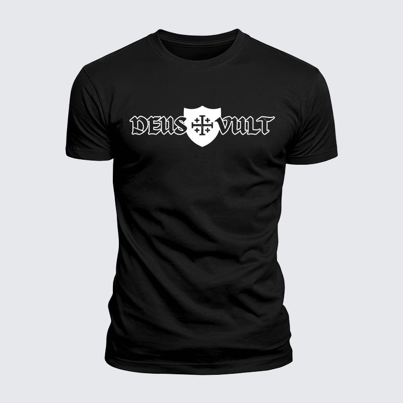 Luxe Mercerized Cotton Tee - Deus Vult
