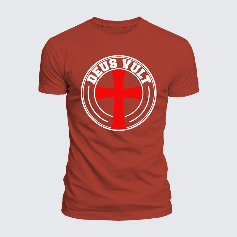 Luxe Mercerized Cotton Tee - Deus Vult