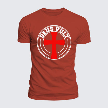 Luxe Mercerized Cotton Tee - Deus Vult