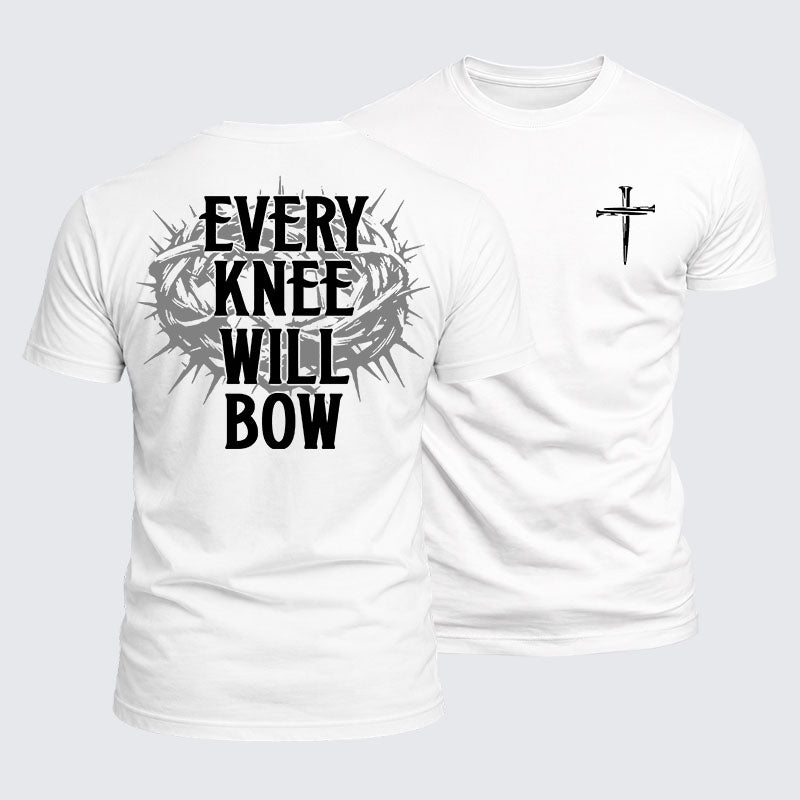 Luxe Mercerized Cotton Tee -  Every Knee Will Bow