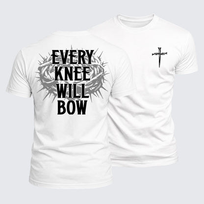 Luxe Mercerized Cotton Tee -  Every Knee Will Bow