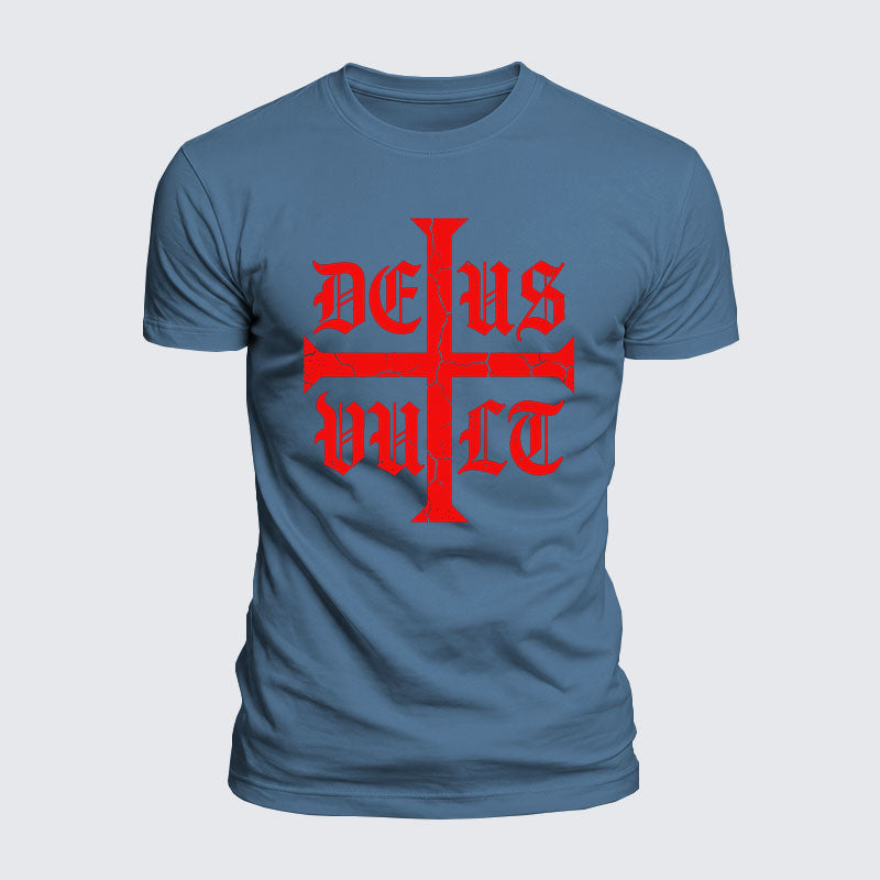 Luxe Mercerized Cotton Tee - Deus Vult