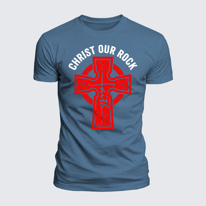 Luxe Mercerized Cotton Tee - Christ Our Rock