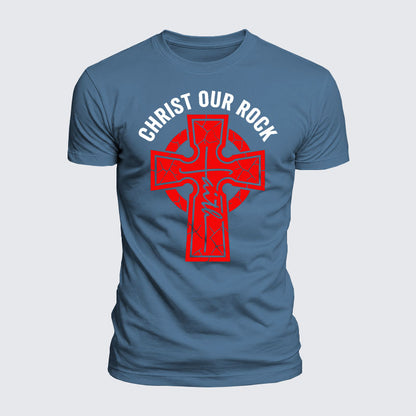 Luxe Mercerized Cotton Tee - Christ Our Rock
