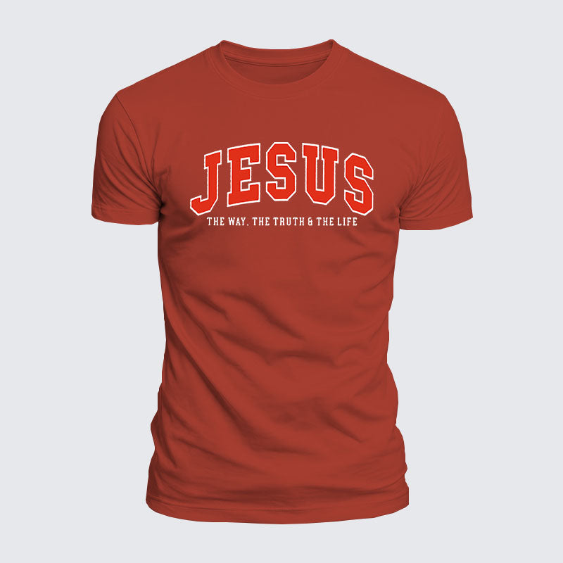 Luxe Mercerized Cotton Tee - Jesus The Way The Truth And The Life