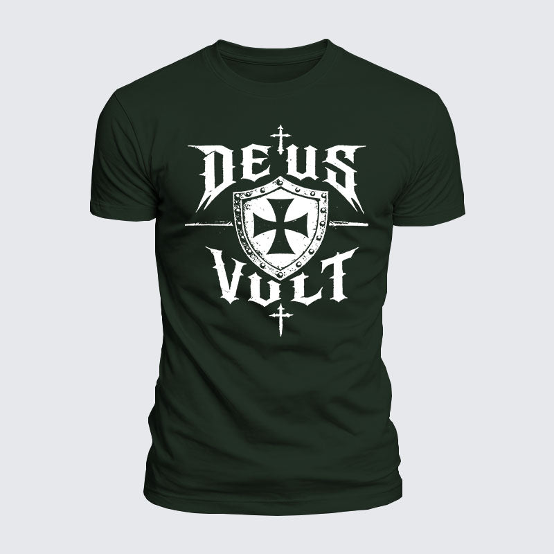 Luxe Mercerized Cotton Tee - Deus Vult