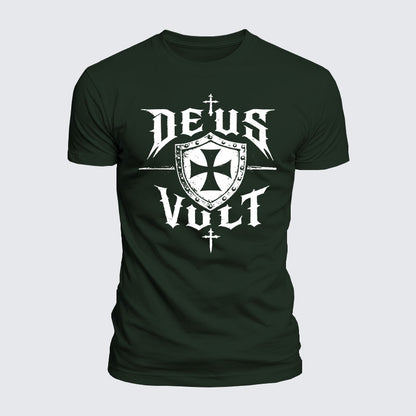 Luxe Mercerized Cotton Tee - Deus Vult