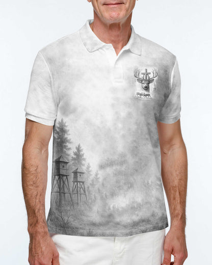 I've Got Hunting In My Veins And Jesus In My Heart All Over Print Grey T-Shirt