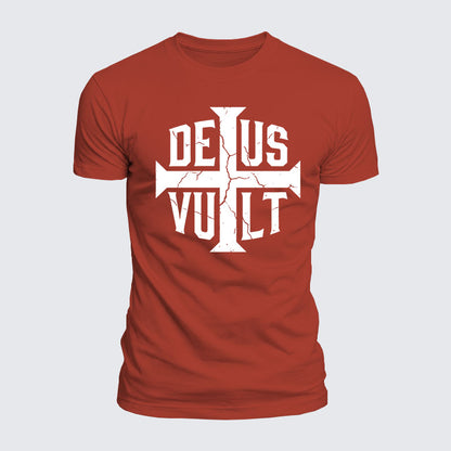 Luxe Mercerized Cotton Tee - Deus Vult