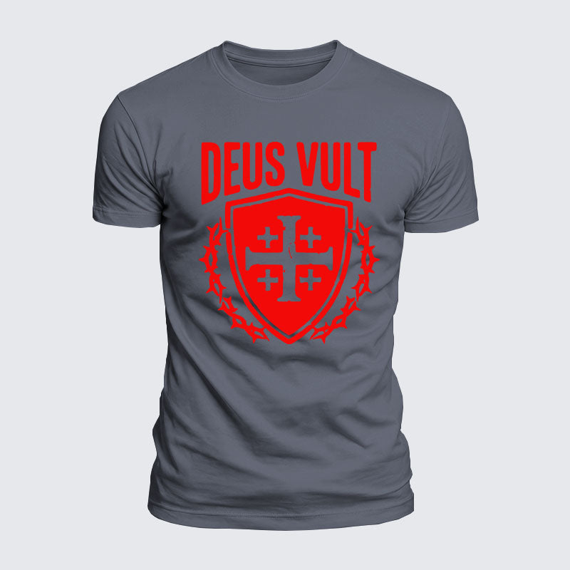 Luxe Mercerized Cotton Tee - Deus Vult