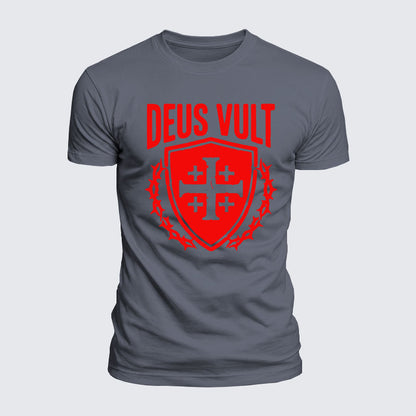 Luxe Mercerized Cotton Tee - Deus Vult