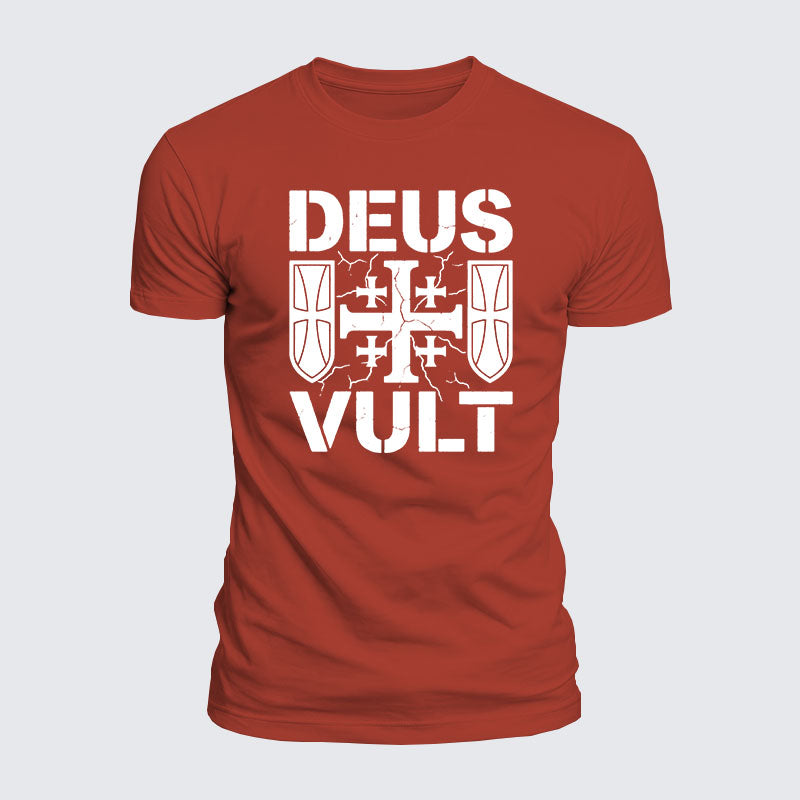 Luxe Mercerized Cotton Tee - Deus Vult