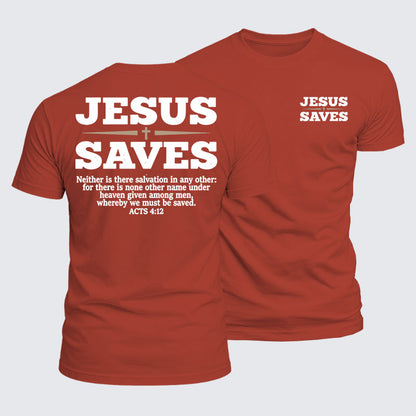 Luxe Mercerized Cotton Tee - Jesus Saves