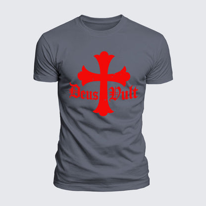 Luxe Mercerized Cotton Tee - Deus Vult