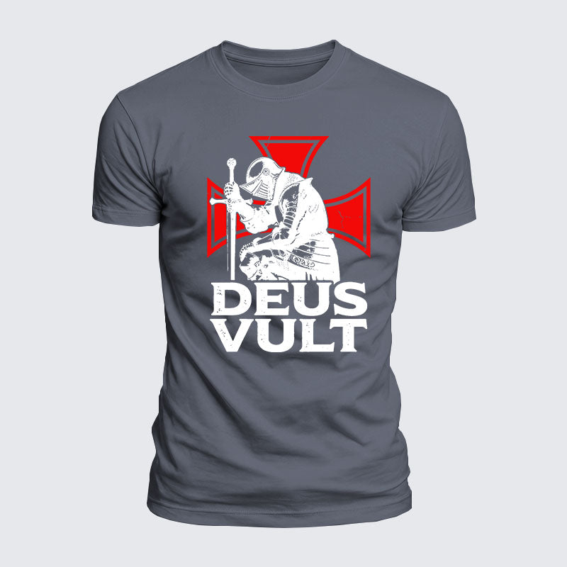 Luxe Mercerized Cotton Tee - Deus Vult