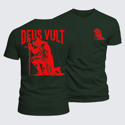 Luxe Mercerized Cotton Tee - Deus Vult