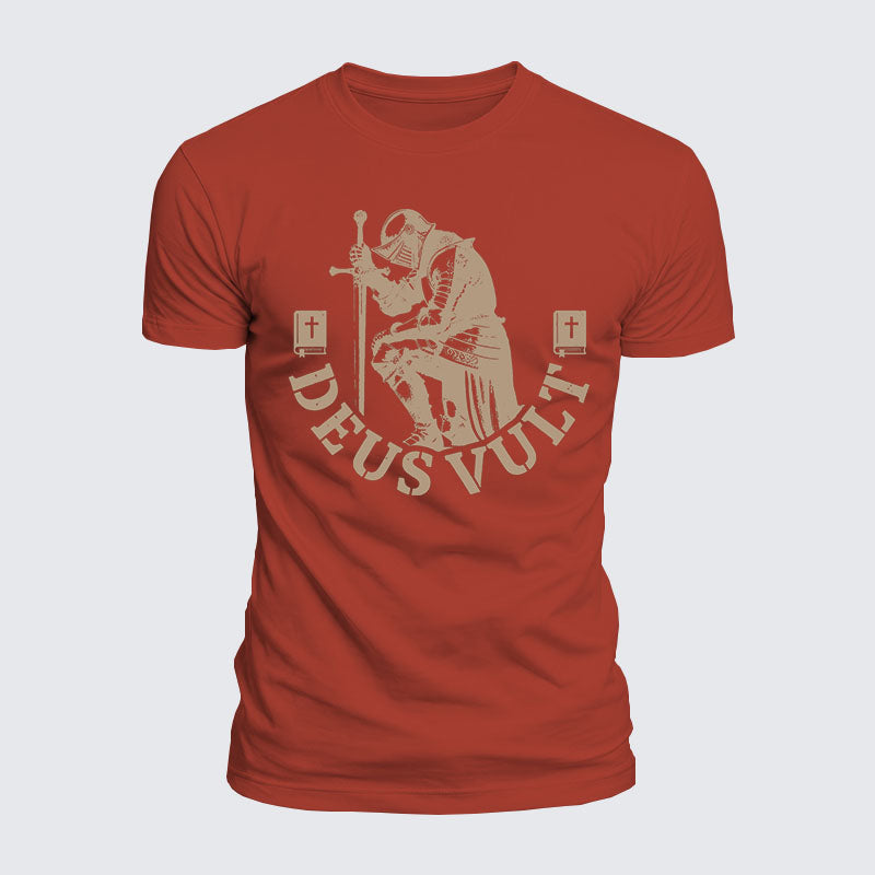 Luxe Mercerized Cotton Tee - Deus Vult