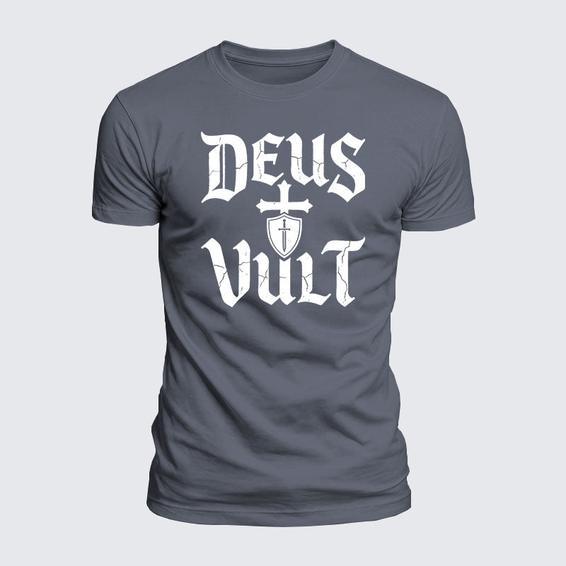 Luxe Mercerized Cotton Tee - Deus Vult