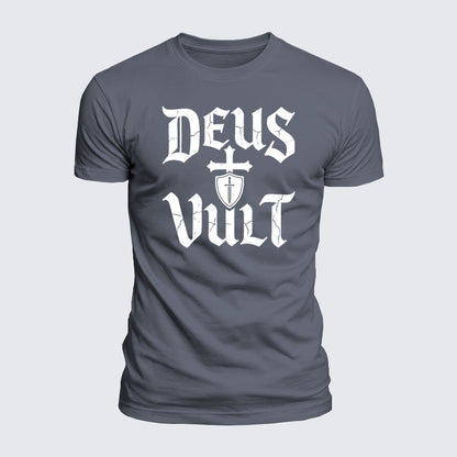 Luxe Mercerized Cotton Tee - Deus Vult