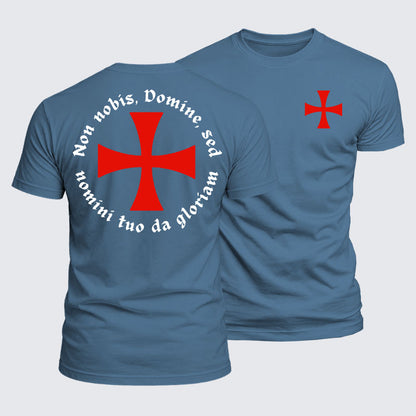 Luxe Mercerized Cotton Tee - Non Nobis, Domine