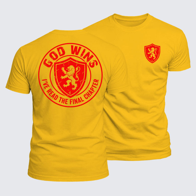 Luxe Mercerized Cotton Tee - God Wins I've Read the Final Chapter