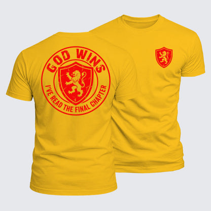 Luxe Mercerized Cotton Tee - God Wins I've Read the Final Chapter