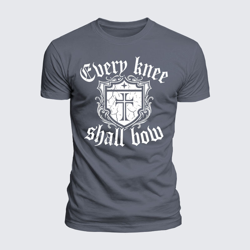 Luxe Mercerized Cotton Tee -  Every Knee Will Bow