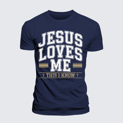 Luxe Mercerized Cotton Tee - Jesus Love Me This I Know