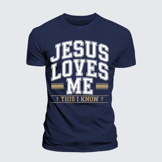 Luxe Mercerized Cotton Tee - Jesus Love Me This I Know