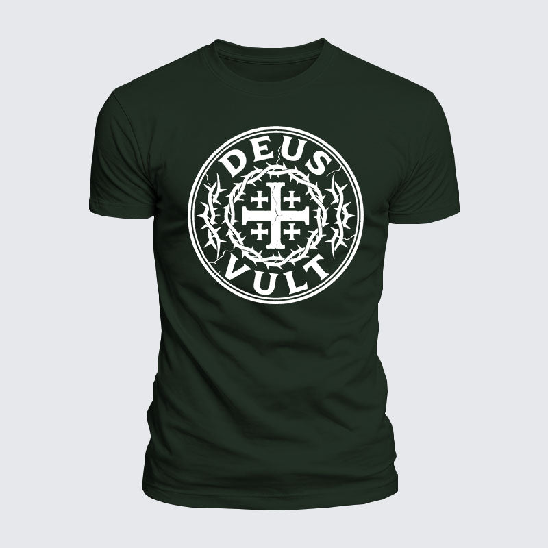 Luxe Mercerized Cotton Tee - Deus Vult