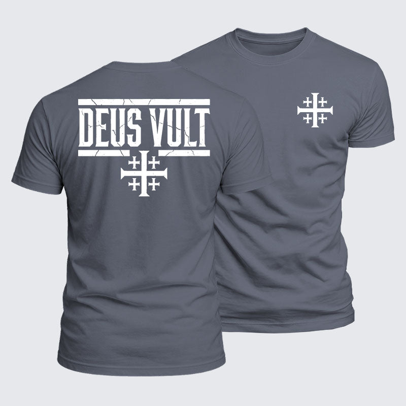 Luxe Mercerized Cotton Tee - Deus Vult