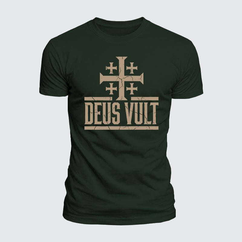 Luxe Mercerized Cotton Tee - Deus Vult