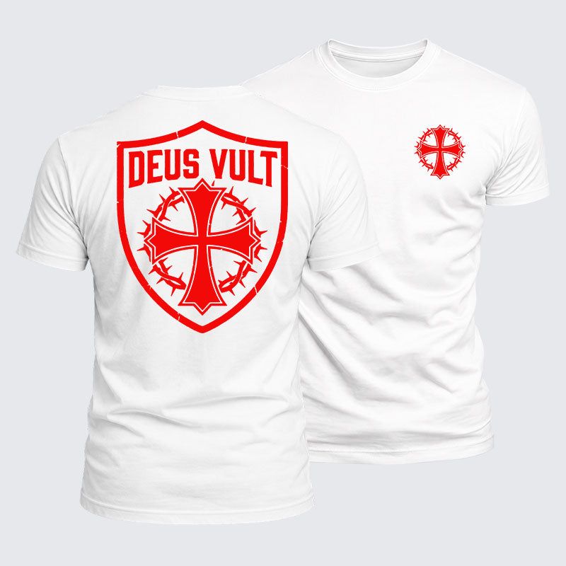 Luxe Mercerized Cotton Tee - Deus Vult