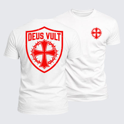 Luxe Mercerized Cotton Tee - Deus Vult