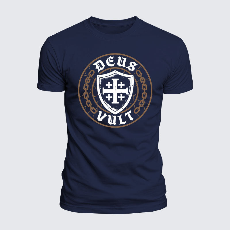 Luxe Mercerized Cotton Tee - Deus Vult