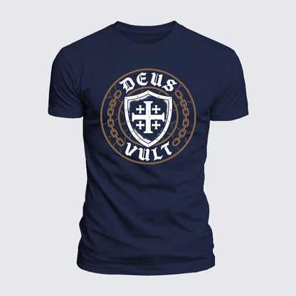Luxe Mercerized Cotton Tee - Deus Vult