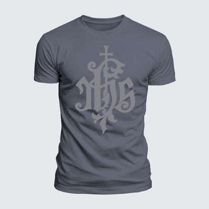 Luxe Mercerized Cotton Tee - Medieval IHS