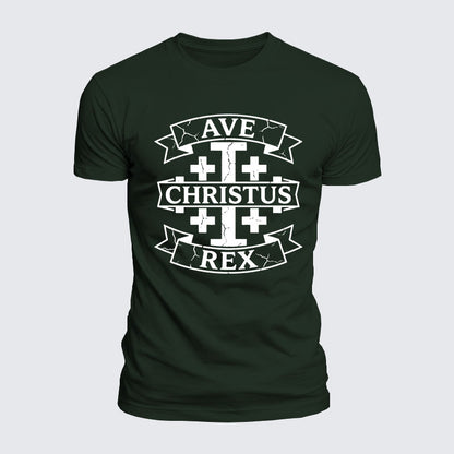 Luxe Mercerized Cotton Tee - Ave Christus Rex