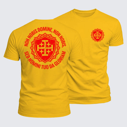 Luxe Mercerized Cotton Tee - Non Nobis Domine, Non Nobis, Sed Nomini Tuo Da Gloriam