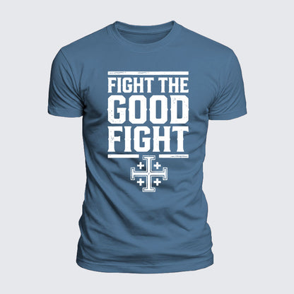 Luxe Mercerized Cotton Tee -  Fight the Good Fight