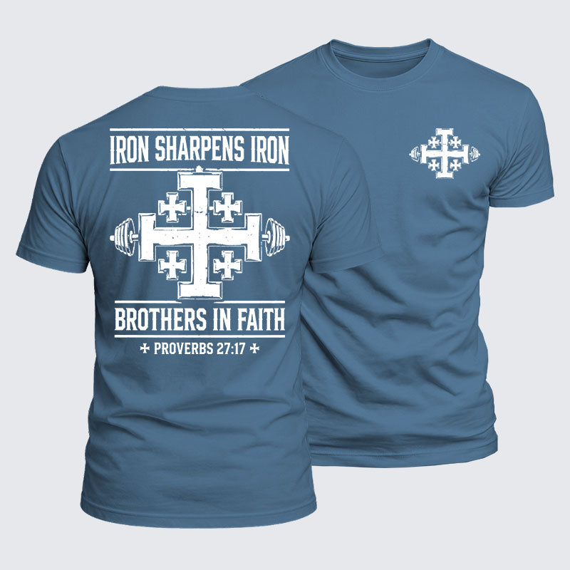 Luxe Mercerized Cotton Tee -  Iron Sharpens Brothers In Faith