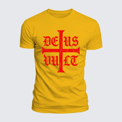 Luxe Mercerized Cotton Tee - Deus Vult