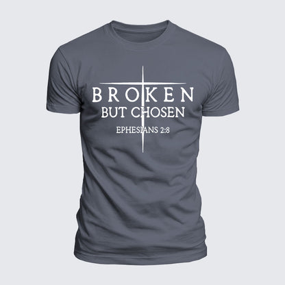 Luxe Mercerized Cotton Tee - Broken But Chosen