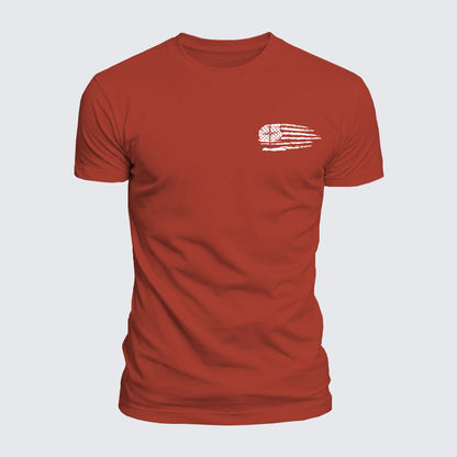 Luxe Mercerized Cotton Tee - Tattered Flag Cross