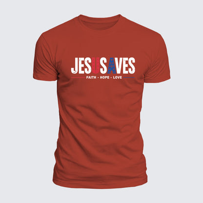 Luxe Mercerized Cotton Tee - Jesus Saves