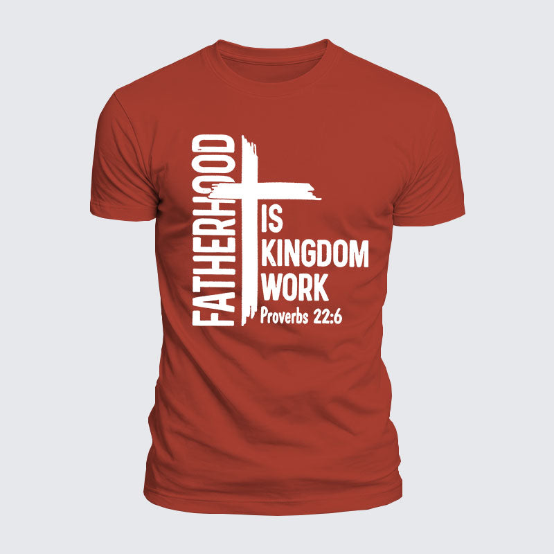 Luxe Mercerized Cotton Tee -  Fatherhood is Kingdom Work