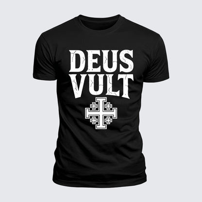Luxe Mercerized Cotton Tee - Deus Vult