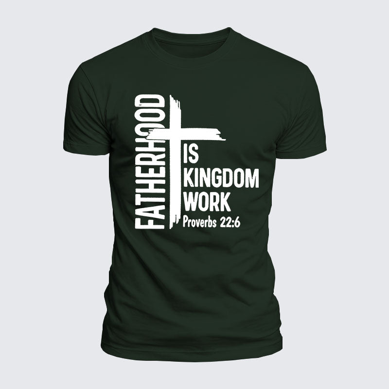 Luxe Mercerized Cotton Tee -  Fatherhood is Kingdom Work