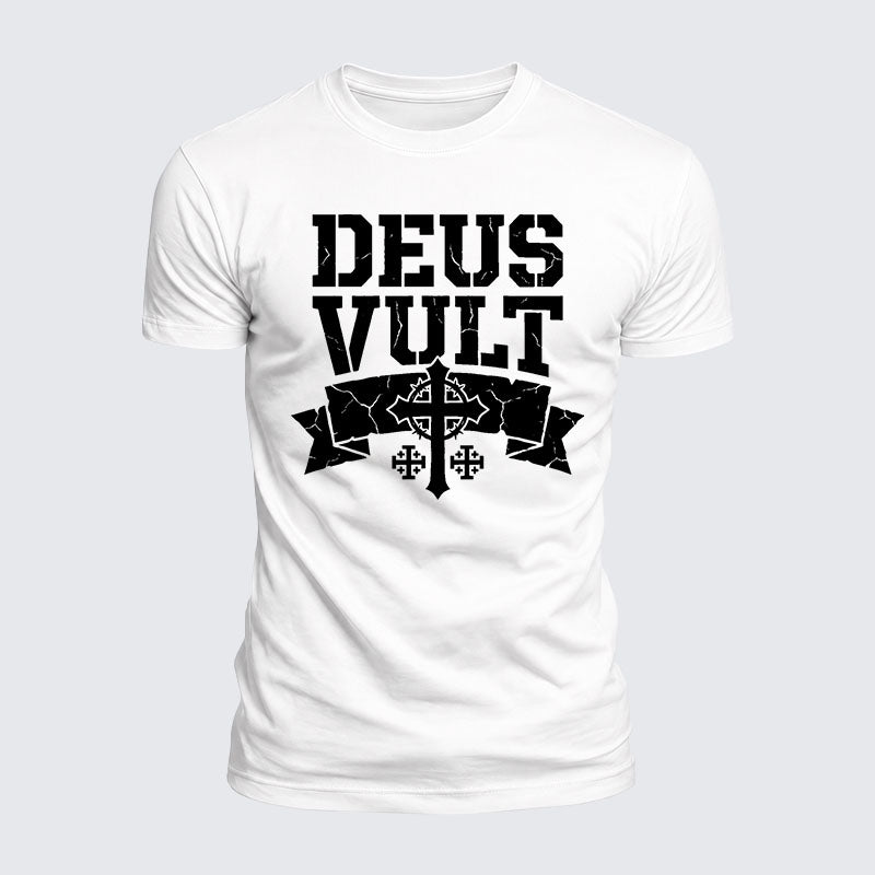 Luxe Mercerized Cotton Tee - Deus Vult